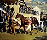 A Winner At Epsom by Sir Alfred James Munnings